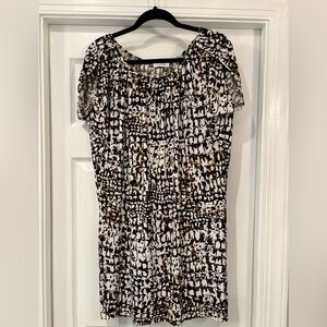 Calvin Klein stretch cold shoulder sheath dress